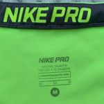 Nike  Pro V Neck bright yellow shirt Sz M running, biking, outdoor, hiking Photo 2