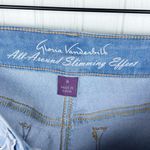 Gloria Vanderbilt Alexandra Skinny Jeans Ankle Tie Hem Light Wash Denim Size 8 Photo 3