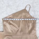 Gianni Bini  Tan Beige Satin One‎ Shoulder Mini Dress Party Cocktail Size 4 New Photo 9
