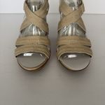 Naturalizer  Sandals Dade Taupe Strappy Heels Neutral Vacation‎ Party Size 8 Wide Photo 3