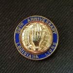 VTG Lions Club Louisiana 50th Anniversary Lapel Hat Pin Brooch Badge Pra… Photo 0