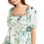 Johnny Was NWT Jade Marble Puff Sleeve Midi Dress Photo 6