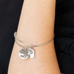 Paparazzi Come What May and Love It Silver Bracelet (94) Photo 0