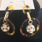 Ellen Tracy  tortoise pave balls earrings Photo 0