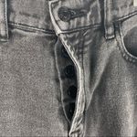 PacSun  Black Wash High Rise Straight Ripped Distressed Frayed Hem Jeans, Size 24 Photo 6