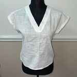 SheIn Emery Rose Batwing Sleeve Solid White Tee- Photo 0