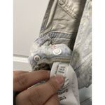 Anthropologie  Pilcro Cut-Off Short Overalls Size 27‎ Denim Watercolor Photo 6