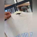 Aerie  mock neck colorado pullover sweater applique parke rib oatmeak heather Photo 5