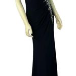 Xcite Black Strapless ruched sequined prom dress sexy lpw back size 4 Photo 6