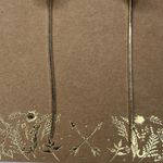 Shiraleah  CHICAGO Fiore Small Black Earrings Dainty Dangle Floral NWT Photo 2