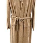 FP Beach Free People Beach Slub Knit Long Cardigan Sweater Open Front Belted Boho Tie S Photo 0