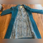 Tulle Teal Wool Blend Pea Coat Photo 6