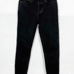 RE/DONE  Originals High Rise Ankle Crop Jeans: Faded Black Wash Photo 0