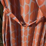 Diane Von Furstenberg  | Naira Bis 100% Silk Geometric Drapey Maxi Dress size 2 Photo 10