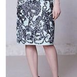 Anthropologie  Moulinette Soeurs Fable Embroidered Pencil Skirt Mint Womens Sz 4 Photo 0
