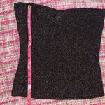 Divided  Size L Gold Glitter Sweetheart Tube Top Photo 8