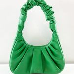 JW Pei  Gabbi Ruched Vegan Leather Shoulder Bag Purse Grass Green Photo 2
