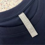 Athleta  Gallery Contrast Short Sleeve Tee Navy Blue Women’s Size M Photo 4