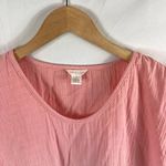 Caslon NWT  Woven V-Neck T-Shirt in Pink Bride Ombre Size Small Photo 2
