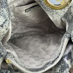 Michael Kors  Fulton Black Python Embossed Leather Hobo Shoulder Bag Photo 7