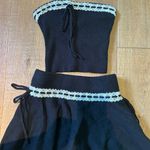 Edikted KHLOE LACEY RIBBON KNIT Mini Skirt And Tube Top Photo 2