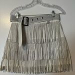 These Three Boutique White Studded  Fringe Skirt Photo 0