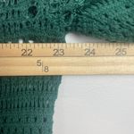 Grace Elements  Womens Crochet Sweater Knit XXL Kelly Green V-Neck Granny Cottage Photo 6