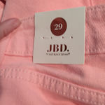 Just Black  Denim Pink Lemonade Raw Hem Jeans Size 29 Photo 8