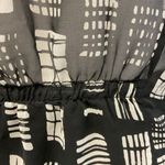 The Limited ‎ Womens Sheer Button Up Blouse Size L Short Sleeve Top Black White Photo 3