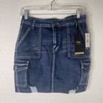 Ymi  Y2K Jean Cargo Midi Skirt Size 11/30 Juniors Photo 1