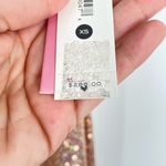 AQUA  Women's Rose Gold Shimmer Asymmetric Neck One Shoulder Sequin Midi Dress XS Photo 4