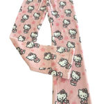 Hello Kitty  Pink Cartoon Pajama Bottoms size M junior Photo 0