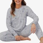 Disney  Pale Gray Silky Fleece PJ Set Photo 1