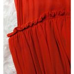 Paul Smith Black Label Silk Sleeveless Ruched Dress Red Size 46 Photo 7
