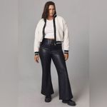 Avec Les Filles NWT  Sherpa Fleece Varsity Bomber Jacket Size 2XL Photo 4