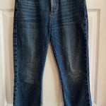 Ann Taylor LOFT High Rise Cropped Jeans Distressed Raw Hem Denim Jeans Size 0 Photo 0