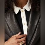 J.Crew  Women’s Refined Rib Long-sleeve Polo Shirt Size Small NWT #CF039 Photo 1