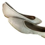 Frye Shoes Womens 7.5M Ash Gray Regina Ballet Flat Leather Neutral Minimalist Photo 7