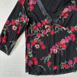 Old Navy Womens Y2K Dark Floral Mesh Fairy Grunge Babydoll Top Size XL Preppy 90S Photo 1