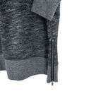 Banana Republic  size XS long sleeve tunic sweater gray side zip hem‎ detail Photo 3
