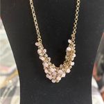 Preloved Gold and Pink Beaded Necklace Vintage vibe Photo 1