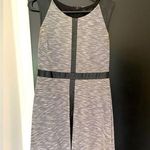 Noir gray and faux leather dress Photo 0