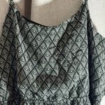 Forever 21  Black Patterned Maxi Spaghetti Strap Dress Size Medium Boho Photo 2