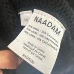 NADAAM Cable Knit Sleeve Henley Hoodie Black XS Wool Cashmere Photo 6
