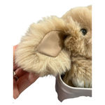 Bunny Lulu Keychain With Tin Brand New Beige Bunny Keychain Rabbit Fur Tan Photo 4