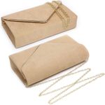 Suede Evening Clutch Bags Formal Party Clutches Wedding Purses Cocktail Prom Clutches Photo 2