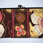 Vera Bradley Buttercup Opera Kiss Lock Wallet Colorful HTF Quilted Embroidered Photo 0