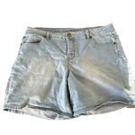 Liverpool Women's  Light Wash‎ Denim Shorts Blue Size M Casual 5-Pocket Design Photo 5