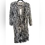 Veronica Beard Kiran Dress in Black/Bone Photo 3