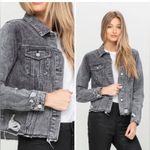 VERVET BY FLYING MONKEY Washed Black Denim Jacket Size L Photo 1